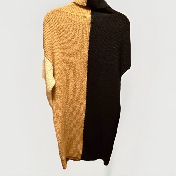 Blu Pepper Colorblock Cowl Neck Sweater Dress / Tunic – Women’s M (Oversized) - Picture 3 of 4